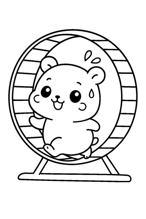 Hamster on a Wheel — Print PDF