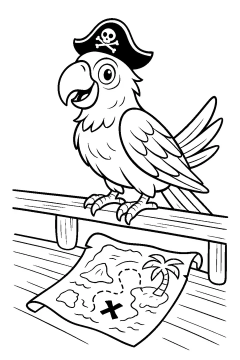 Pirate Parrot — Print PDF