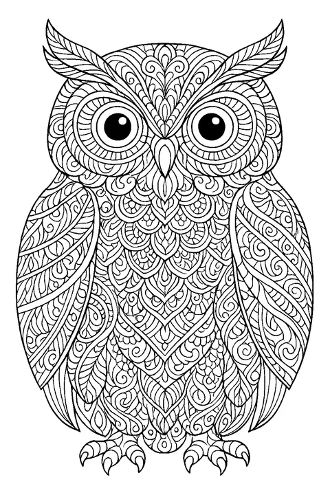 Ornament Owl — Print PDF