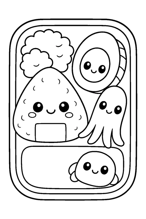 Bento Box Friends — Print PDF