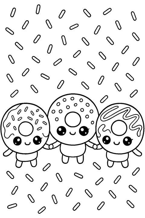 Donut Friends — Print PDF