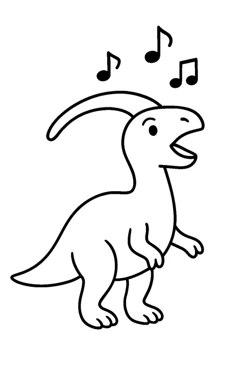 Singing Parasaurolophus — Print PDF