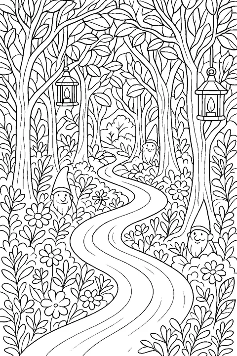 Enchanted Forest Path — Print PDF