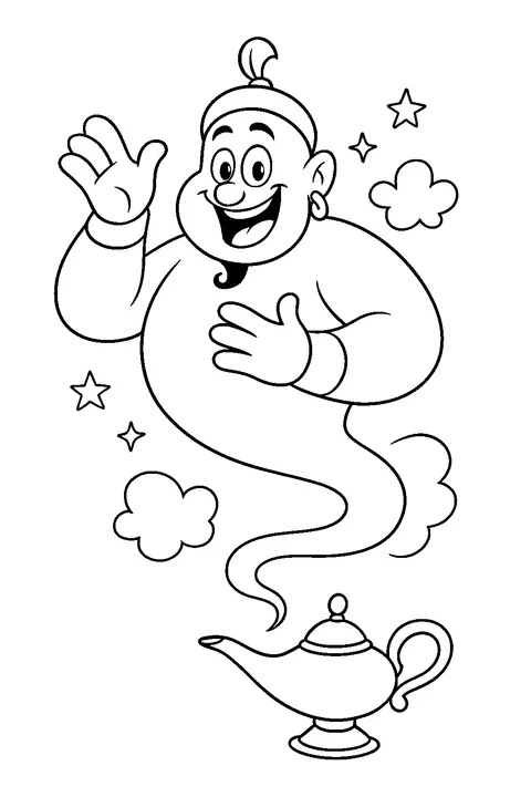 Genie of the Lamp — Print PDF