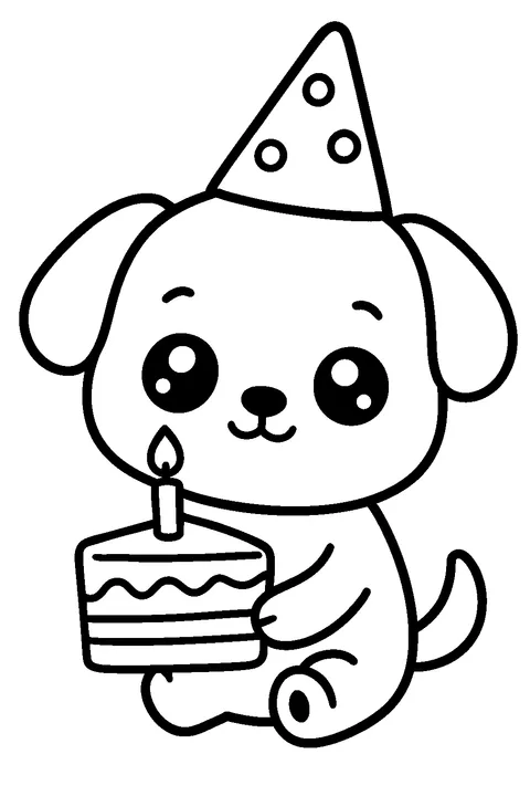 Birthday Puppy — Print PDF