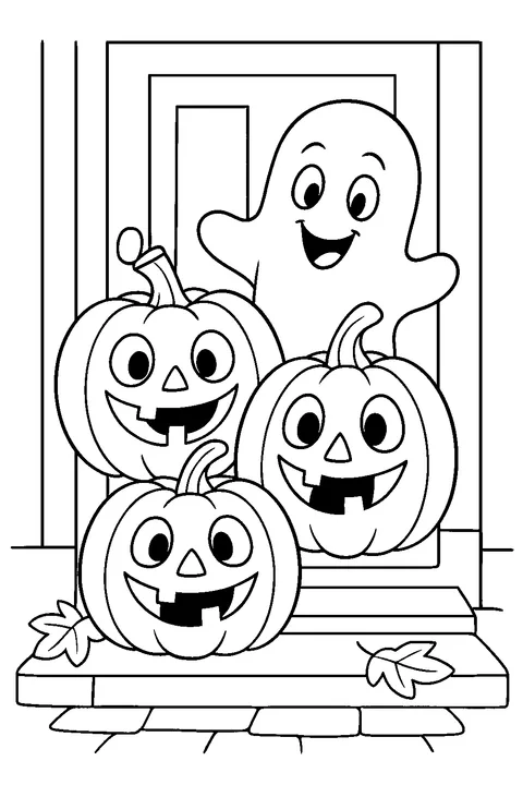 Silly Halloween Pumpkins — Print PDF