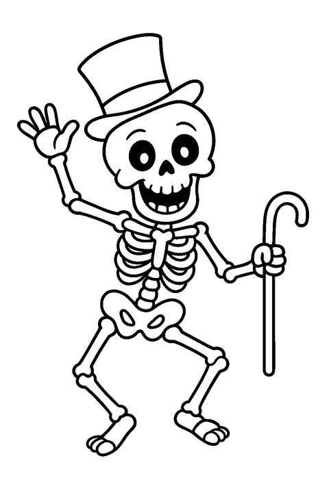 Dancing Skeleton — Print PDF