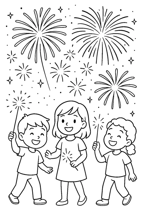 New Year Sparkles — Print PDF