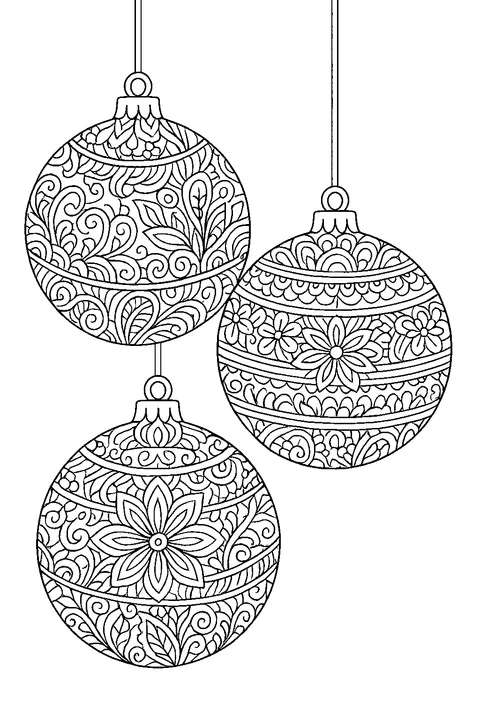 Ornament Baubles — Print PDF