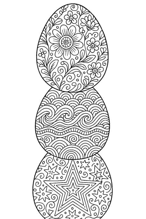 Ornament Easter Eggs — Print PDF