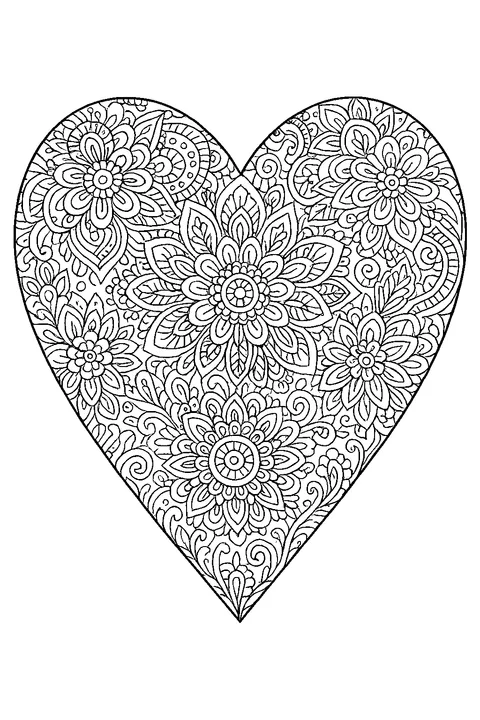 Ornament Heart — Print PDF