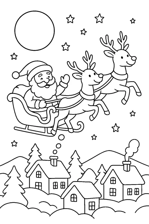 Santa's Sleigh Ride — Print PDF