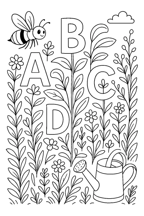 Alphabet Garden — Print PDF