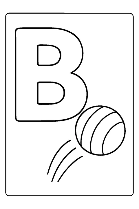 Letter B is for Ball — Print PDF