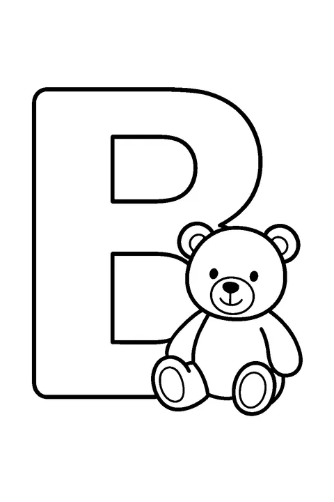 Letter B is for Bear — Print PDF