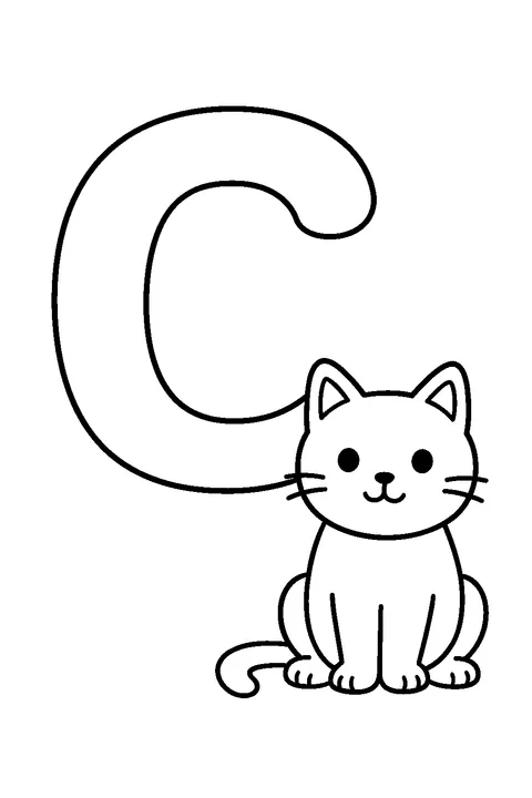 Letter C is for Cat — Print PDF