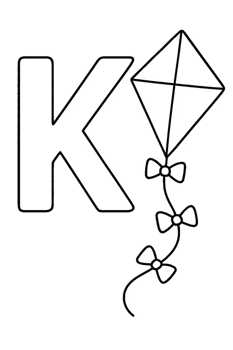 Letter K is for Kite — Print PDF