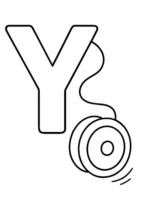 Letter Y is for Yo-yo — Print PDF