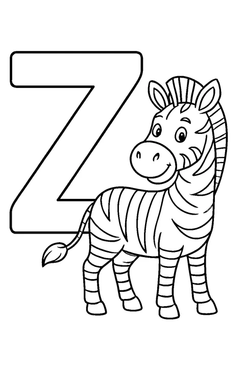 Letter Z is for Zebra — Print PDF