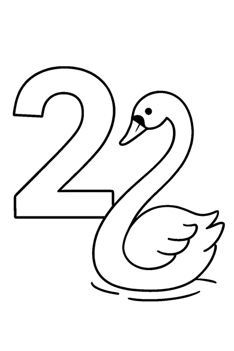 Number 2 Swan — Print PDF