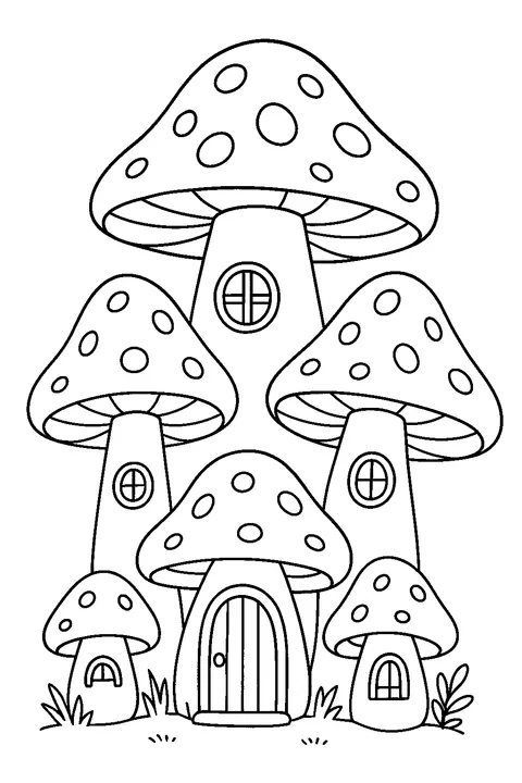 Mushroom Village — Print PDF