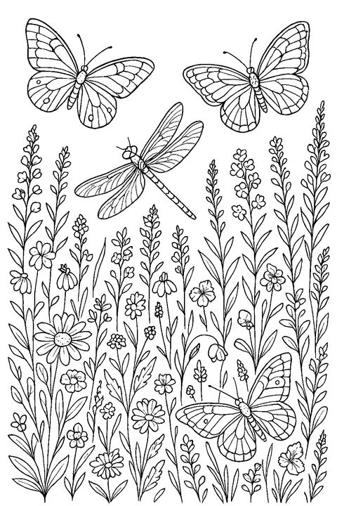 Butterfly Meadow — Print PDF