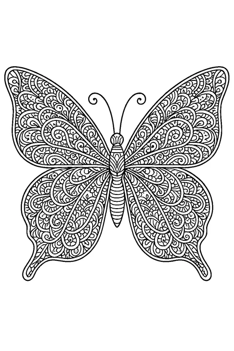 Ornament Butterfly — Print PDF