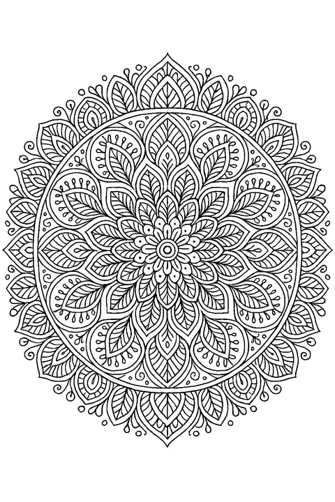 Flower Mandala — Print PDF