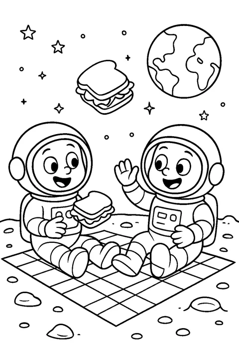 Picnic on the Moon — Print PDF