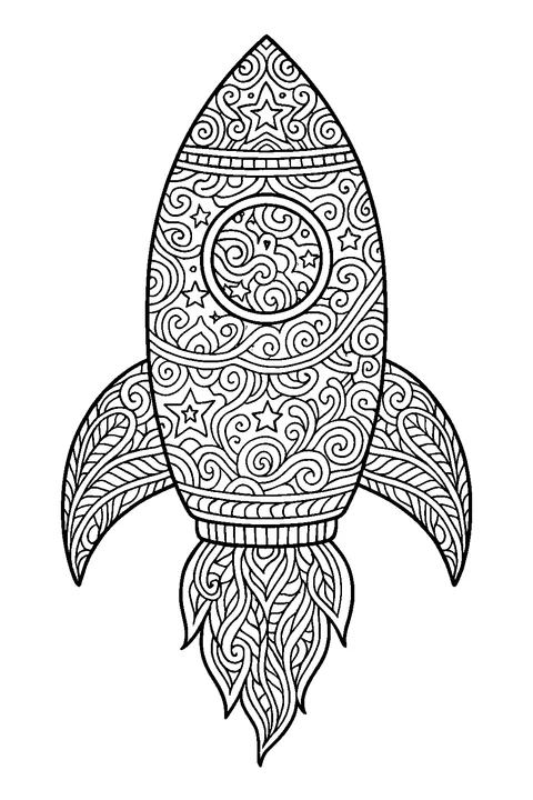 Ornament Rocket — Print PDF