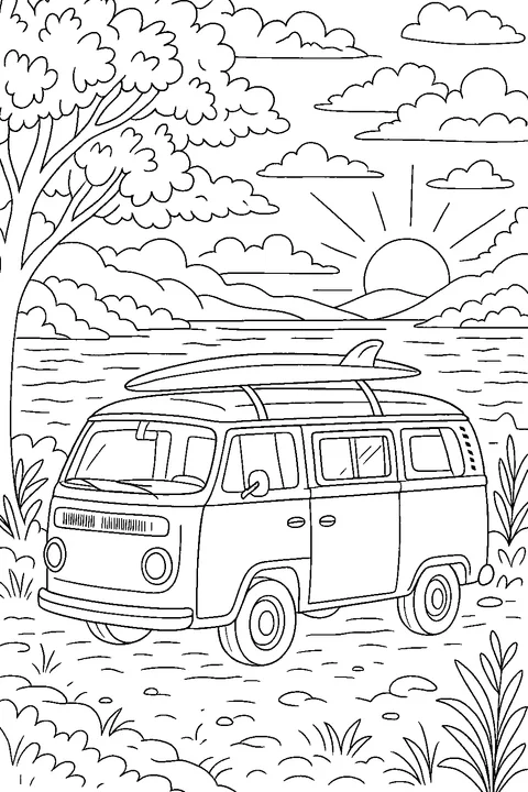Camper Van Adventure — Print PDF