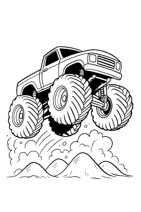Monster Truck Jump — Print PDF