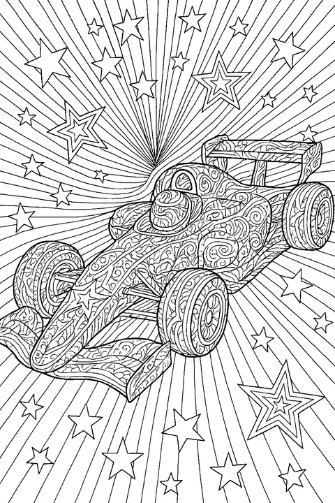 Ornament Race Car — Print PDF