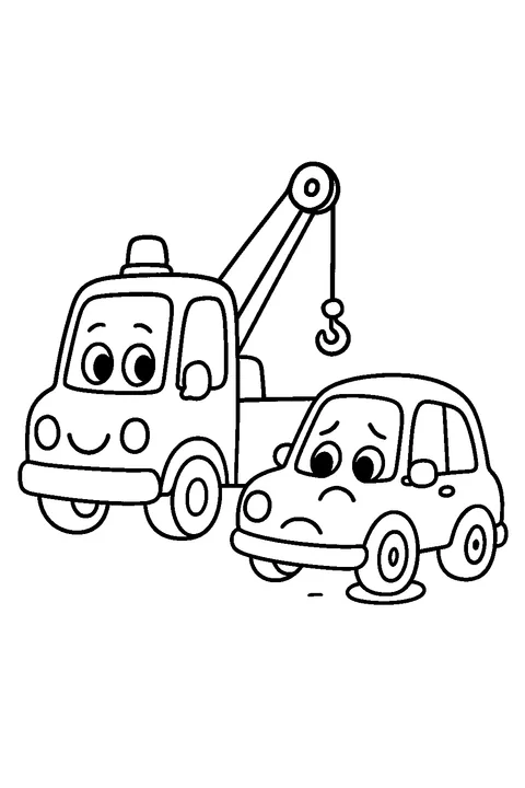 Helpful Tow Truck — Print PDF