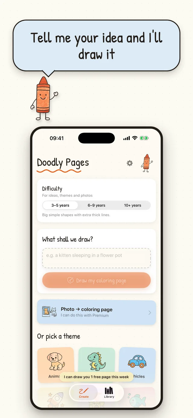 Doodly Pages app